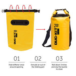 20 Litre Premium Dry Bag + Waterproof Smart Phone Case - Duc-Kit Pro