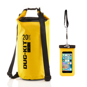 DKP 20 Litre Premium Dry Bag + Waterproof Smart Phone Case