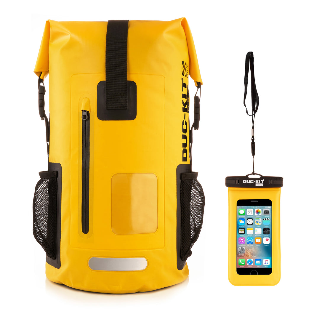 35L Waterproof Back Pack - Yellow