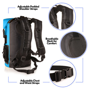 DKP 35L Waterproof Back Pack - Blue