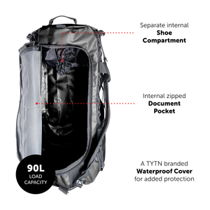 TYTN 90L Duffel Bag with 10L Pro Dry Bag Combo