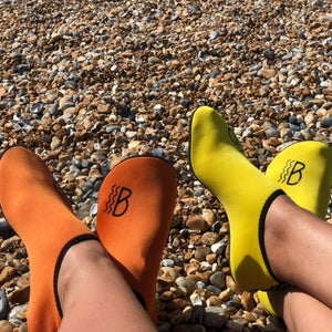 Brighton Water Shoes - Sunburst Yellow with Breathable Mesh Bag
