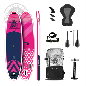 PURE ART 10'6 INFLATABLE STAND UP PADDLE BOARD SUP PACKAGE